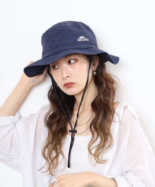 KRIFF MAYER（クリフメイヤー）の「KRIFF MAYER 撥水加工 吸汗速乾 アドベンチャーハット 帽子 男女兼用（ハット・メンズ・ベージュ/ネイビー/チャコール/ブラック・FREE）」の21枚目の写真