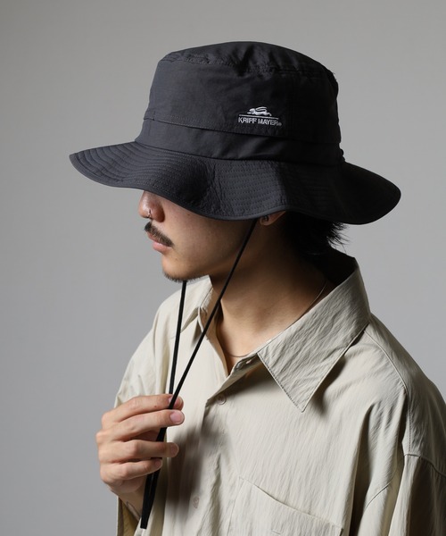 KRIFF MAYER（クリフメイヤー）の「KRIFF MAYER 撥水加工 吸汗速乾 アドベンチャーハット 帽子 男女兼用（ハット・メンズ・ベージュ/ネイビー/チャコール/ブラック・FREE）」の18枚目の写真