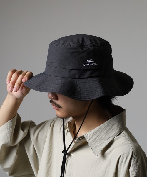 KRIFF MAYER（クリフメイヤー）の「KRIFF MAYER 撥水加工 吸汗速乾 アドベンチャーハット 帽子 男女兼用（ハット・メンズ・ベージュ/ネイビー/チャコール/ブラック・FREE）」の19枚目の写真