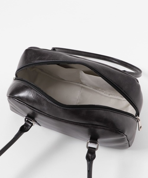 SENSE OF PLACE by URBAN RESEARCH(センスオブプレイスバイアーバンリサーチ)の「ロングハンドルボストンバッグ(ボストンバッグ・メンズ・チャコールグレー/ブラック/シルバー・ONE)」の15枚目の写真