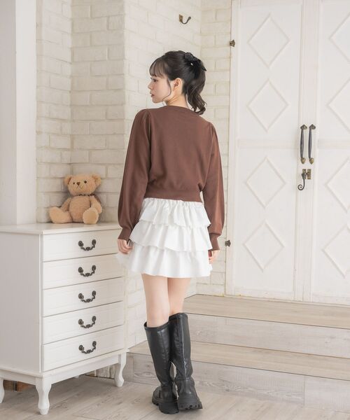 ems excite（エムズエキサイト）の「ネコジャガードNTPO（ニット/セーター・レディース・ダークグレー/ブラウン/ピンク・FREE）」の18枚目の写真