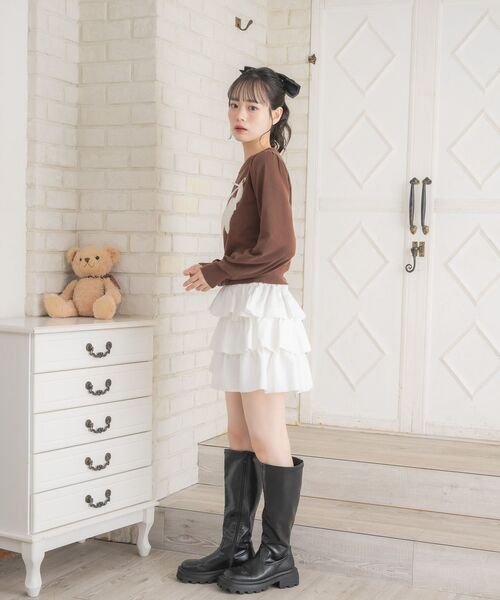 ems excite（エムズエキサイト）の「ネコジャガードNTPO（ニット/セーター・レディース・ダークグレー/ブラウン/ピンク・FREE）」の17枚目の写真