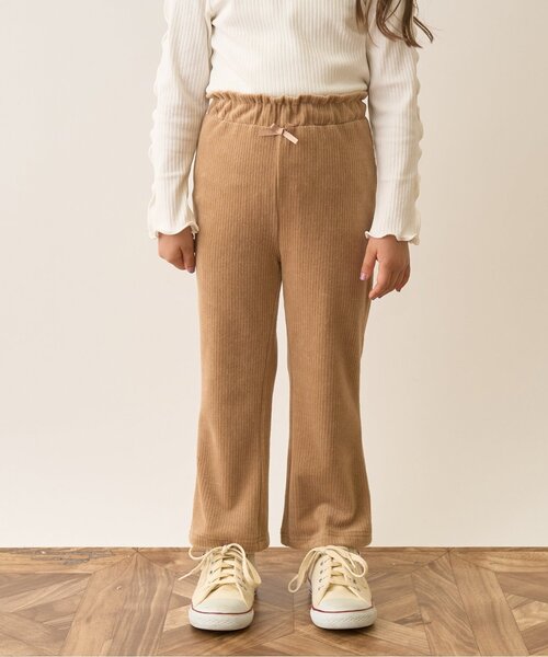 Lycee mine（リセマイン）の「やみつきになる履き心地ニットコールパンツ（その他パンツ・キッズ・サックスブルー/アイボリー/ブラック/ベビーピンク/ラベンダー/ベージュ・120cm/150cm/110cm/130cm/100cm/140cm）」の3枚目の写真