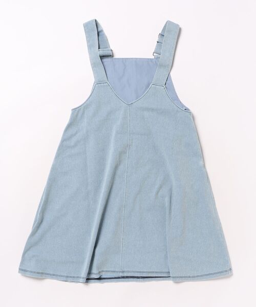 maarook（マルーク）の「ブルーデニム２ｗａｙジャンパースカート（ジャンパースカート・キッズ・ブルー・130cm/120cm/110cm/100cm/90cm）」の2枚目の写真