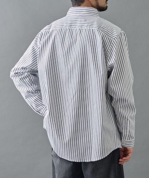 COLONY 2139(コロニートゥーワンスリーナイン)の「ジャガードストライプボタンダウンシャツ(シャツ/ブラウス・メンズ・ネイビー/ホワイト/ブルー・LARGE/MEDIUM)」の6枚目の写真