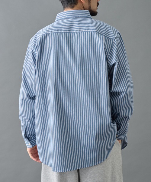COLONY 2139(コロニートゥーワンスリーナイン)の「ジャガードストライプボタンダウンシャツ(シャツ/ブラウス・メンズ・ネイビー/ホワイト/ブルー・LARGE/MEDIUM)」の13枚目の写真