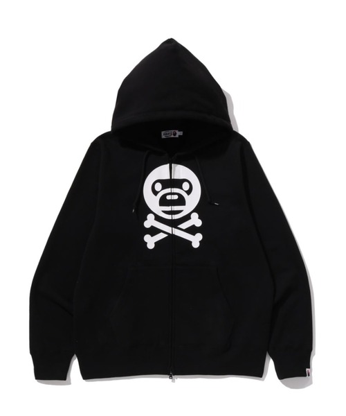 MILO CROSSBONE ZIP HOODIE（パーカー）｜A BATHING APE（ア