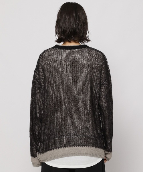 極美品　近年　マークアンドロナ　ニット　裏地付　防風　スニード　バイカラー 極美品 近年 マークアンドロナ ニット 裏地付 防風 スニード バイカラー