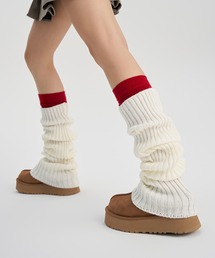 SANSeLF（サンセルフ）の「【SANSeLF】 レッグウォーマー リブ編み ルーズフィットシルエット saa25a074（レッグウォーマー）」