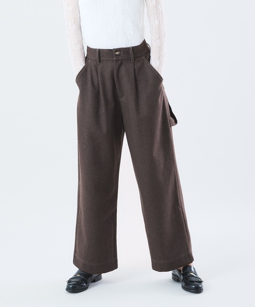 Muscat(マスカット)の「ウールタッチ ペインターパンツ(その他パンツ・レディース・ブラック/チャコールグレー/ダークブラウン・F)」の3枚目の写真