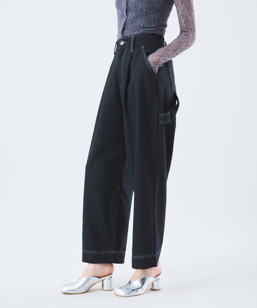Muscat(マスカット)の「ウールタッチ ペインターパンツ(その他パンツ・レディース・ブラック/チャコールグレー/ダークブラウン・F)」の10枚目の写真