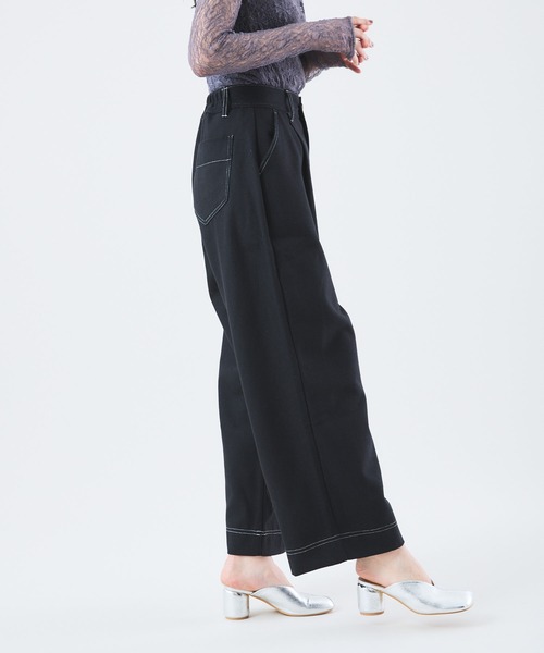 Muscat(マスカット)の「ウールタッチ ペインターパンツ(その他パンツ・レディース・ブラック/チャコールグレー/ダークブラウン・F)」の12枚目の写真