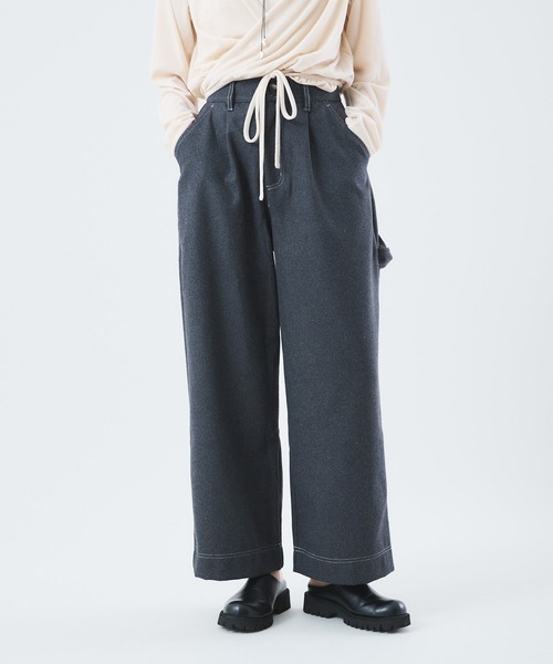 Muscat(マスカット)の「ウールタッチ ペインターパンツ(その他パンツ・レディース・ブラック/チャコールグレー/ダークブラウン・F)」の17枚目の写真