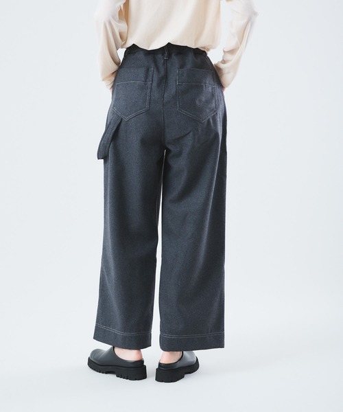 Muscat(マスカット)の「ウールタッチ ペインターパンツ(その他パンツ・レディース・ブラック/チャコールグレー/ダークブラウン・F)」の19枚目の写真