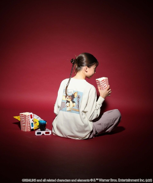 GLOBAL WORK（グローバルワーク）の「ヘビロッTEE/ムービー長袖/587895（Tシャツ/カットソー・キッズ・チャコールグレー/ライトグレー/ブラック/ホワイト系5/ホワイト系6・130cm/140cm/150cm/160cm）」の6枚目の写真