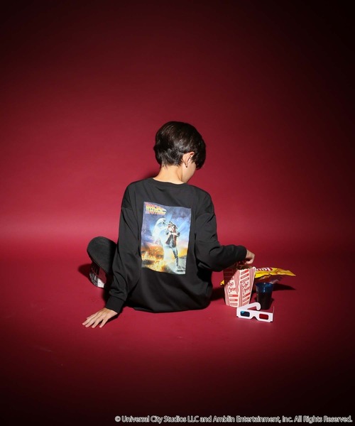 GLOBAL WORK（グローバルワーク）の「ヘビロッTEE/ムービー長袖/587895（Tシャツ/カットソー・キッズ・チャコールグレー/ライトグレー/ブラック/ホワイト系5/ホワイト系6・130cm/140cm/150cm/160cm）」の10枚目の写真