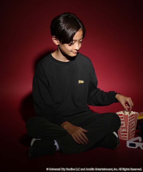 GLOBAL WORK（グローバルワーク）の「ヘビロッTEE/ムービー長袖/587895（Tシャツ/カットソー・キッズ・チャコールグレー/ライトグレー/ブラック/ホワイト系5/ホワイト系6・130cm/140cm/150cm/160cm）」の11枚目の写真