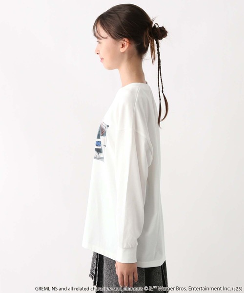 GLOBAL WORK（グローバルワーク）の「ヘビロッTEE/ムービー長袖/587895（Tシャツ/カットソー・キッズ・チャコールグレー/ライトグレー/ブラック/ホワイト系5/ホワイト系6・130cm/140cm/150cm/160cm）」の22枚目の写真