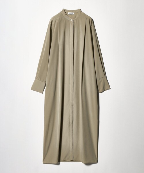 MARW UNITED ARROWS＞ドレープ バンドカラー シャツ ワンピース