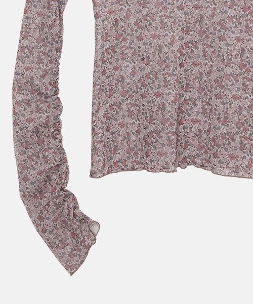 LE CIEL BLEU（ルシェルブルー）の「フローラルチュールトップ / Floral Tulle Top（Tシャツ/カットソー・レディース・ピンク/ライトブルー・36）」の12枚目の写真