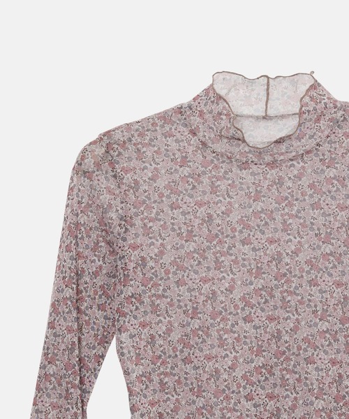 LE CIEL BLEU（ルシェルブルー）の「フローラルチュールトップ / Floral Tulle Top（Tシャツ/カットソー・レディース・ピンク/ライトブルー・36）」の11枚目の写真