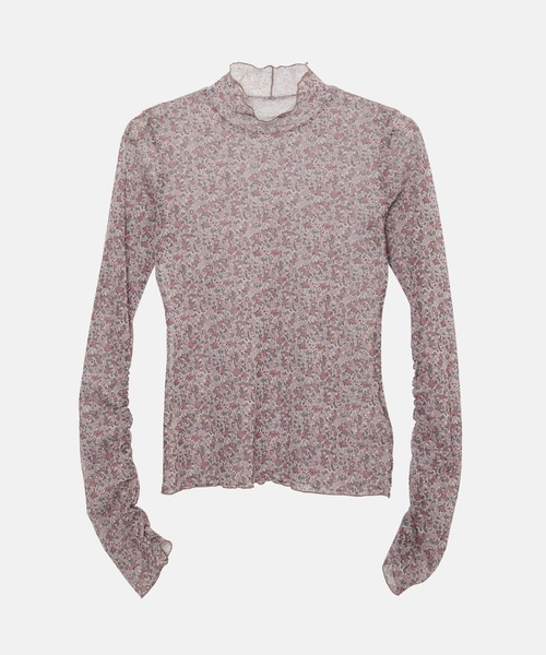 LE CIEL BLEU（ルシェルブルー）の「フローラルチュールトップ / Floral Tulle Top（Tシャツ/カットソー・レディース・ピンク/ライトブルー・36）」の10枚目の写真