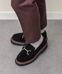 【INTER-CHAUSSURES】撥水厚底ビットローファー(I51616)