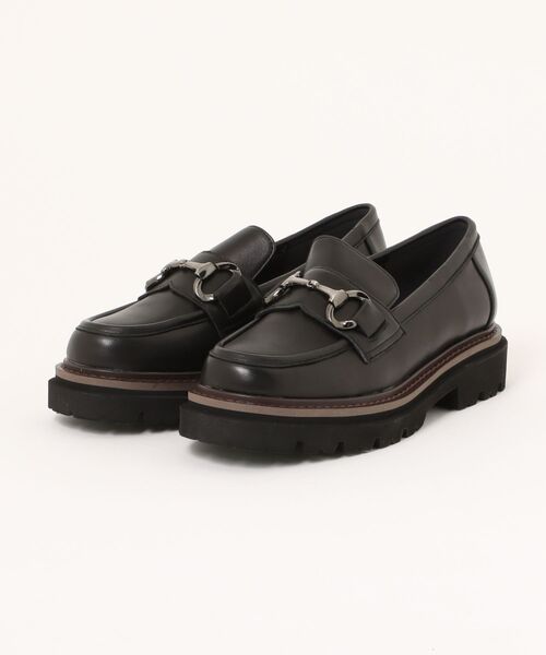inter-chaussures（インターショシュール）の「【INTER-CHAUSSURES】撥水厚底ビットローファー(I51616)（ローファー・レディース・ブラック/ブラック系その他2/ブラック系その他・35/36/37/38/39）」の6枚目の写真