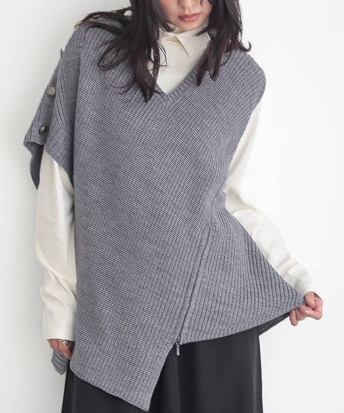n'OrLABEL(ノアールレーベル)の「【吸湿発熱・保温・帯電防止】シャツ襟ハイネックカットソー(Tシャツ/カットソー・レディース・ブラック/グレイッシュベージュ/アイボリー/チャコール/ネイビー・M/LL/L)」の2枚目の写真