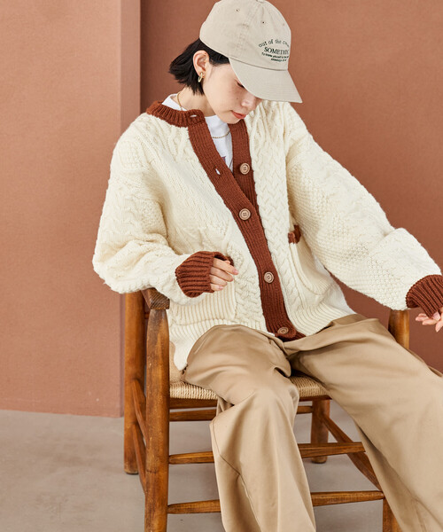 FREAK'S STORE（フリークスストア）の「パッチワーク ケーブル 配色