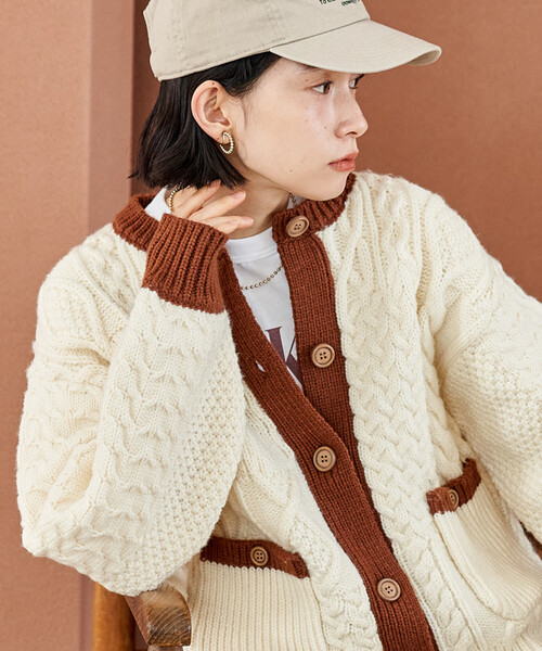 FREAK'S STORE（フリークスストア）の「パッチワーク ケーブル 配色