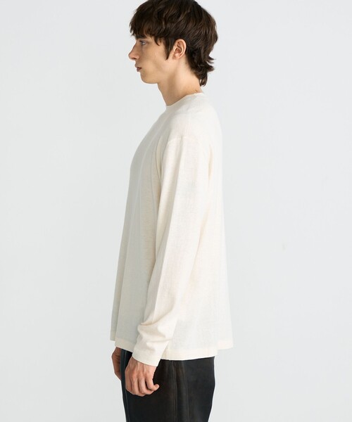 EDITION(エディション)の「コットンカシミヤ クルーネックロングスリーブニット(ニット/セーター・メンズ・ブラック/グレー/ホワイト・L/M/S)」の6枚目の写真