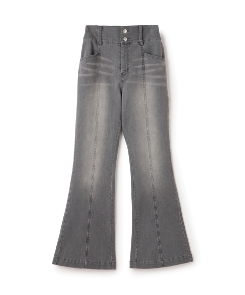 セール】【ストレッチ】スタイルアップフレアデニム（デニムパンツ