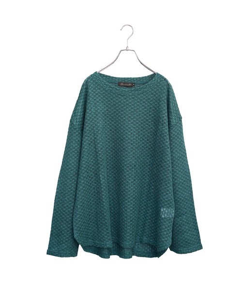 MinoriTY(マイノリティ)の「【MinoriTY】フェザータッチシアーロンT シアーニット シアートップス メンズ 秋服 春服(Tシャツ/カットソー・メンズ・アイボリー/ブラウン/グリーン/オレンジ・S/M/L)」の18枚目の写真