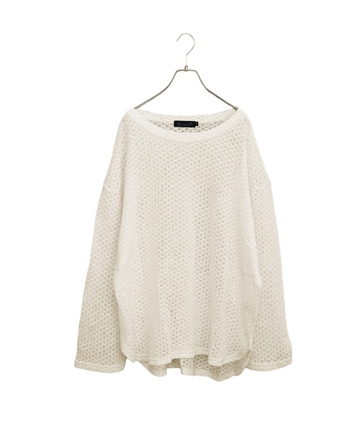 MinoriTY(マイノリティ)の「【MinoriTY】フェザータッチシアーロンT シアーニット シアートップス メンズ 秋服 春服(Tシャツ/カットソー・メンズ・アイボリー/ブラウン/グリーン/オレンジ・S/M/L)」の20枚目の写真