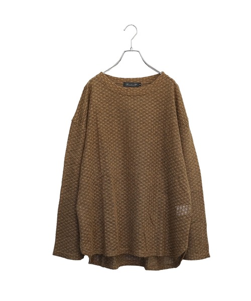 MinoriTY(マイノリティ)の「【MinoriTY】フェザータッチシアーロンT シアーニット シアートップス メンズ 秋服 春服(Tシャツ/カットソー・メンズ・アイボリー/ブラウン/グリーン/オレンジ・S/M/L)」の21枚目の写真