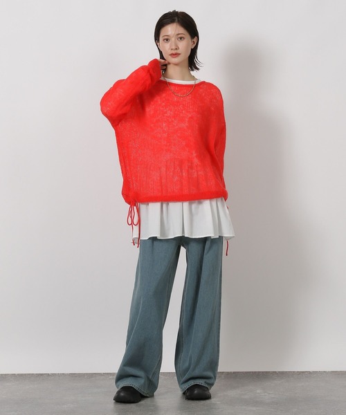 LAKOLE（ラコレ）の「アソート裾レイヤード長袖 / 598755（Tシャツ/カットソー・レディース・ブラック/オフホワイト/その他9/ホワイト・FREE）」の21枚目の写真