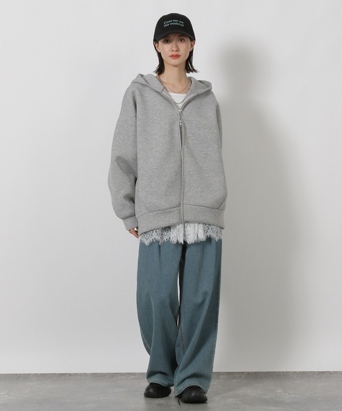 LAKOLE（ラコレ）の「アソート裾レイヤード長袖 / 598755（Tシャツ/カットソー・レディース・ブラック/オフホワイト/その他9/ホワイト・FREE）」の11枚目の写真