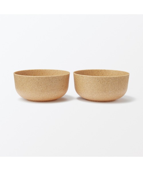無印良品(ムジルシリョウヒン)の「レンジで使える ヤシの端材を使った ボウル 2個組(食器・メンズ・ナチュラル・FREE)」の2枚目の写真
