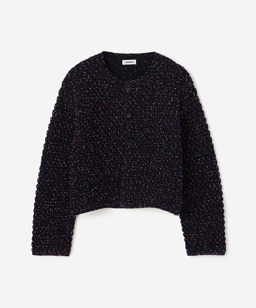 Coohem(コーヘン)の「COOHEM | モールニット カーディガン WOMEN(カーディガン/ボレロ・レディース・ベージュ/ネイビー・F)」の2枚目の写真