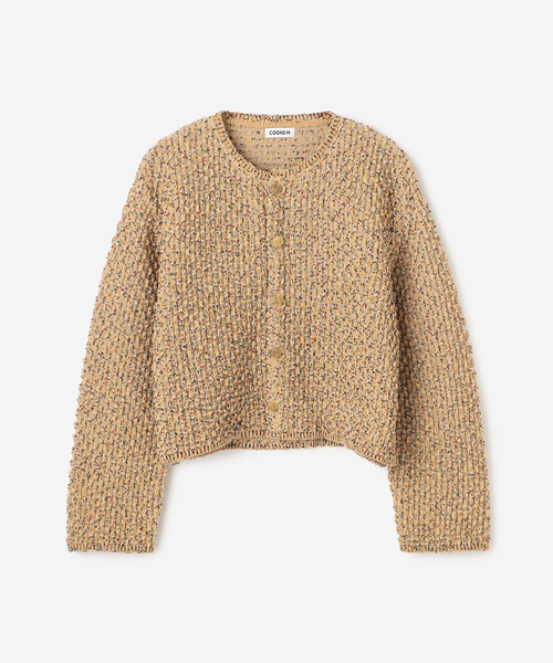 Coohem(コーヘン)の「COOHEM | モールニット カーディガン WOMEN(カーディガン/ボレロ・レディース・ベージュ/ネイビー・F)」の3枚目の写真