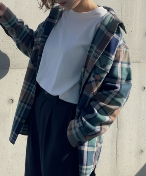 Dickies（ディッキーズ）の「【別注限定生産】Dickies 100% Cotton Plaid Work Shirt  Long Sleeve/綿100%チェックワークシャツ/ユニセックス（シャツ/ブラウス・メンズ・ブラック/カーキ/ブラウン/オレンジ・M/L/XL/XXL）」の10枚目の写真