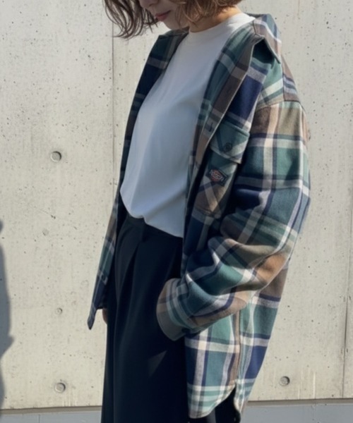 Dickies（ディッキーズ）の「【別注限定生産】Dickies 100% Cotton Plaid Work Shirt  Long Sleeve/綿100%チェックワークシャツ/ユニセックス（シャツ/ブラウス・メンズ・ブラック/カーキ/ブラウン/オレンジ・M/L/XL/XXL）」の11枚目の写真