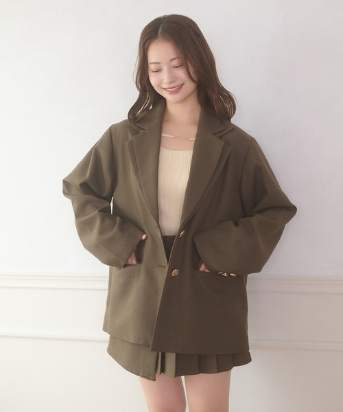 S'YTE 24SS テーラードジャケット レイヤードラペル フリーサイズ W lapel tailored jacket / Wラペルテーラードジャケット（テーラード