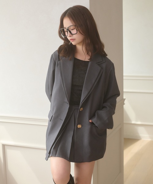 Ambre Neige（アンブルネージュ）の「W lapel tailored jacket / W