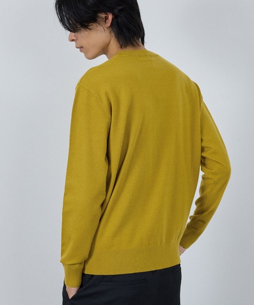 NAVY（ネイビー）の「NAVY 素肌ニットクルーネック（ニット/セーター・メンズ・チャコール/マスタード/ネイビー/杢グレー・S/M/XL/L）」の10枚目の写真