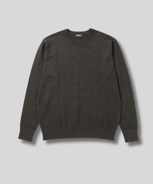 NAVY（ネイビー）の「NAVY 素肌ニットクルーネック（ニット/セーター・メンズ・チャコール/マスタード/ネイビー/杢グレー・S/M/XL/L）」の12枚目の写真