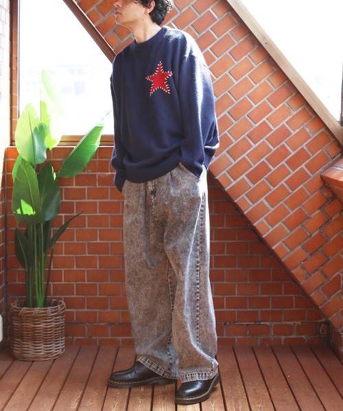 ８(eight)（エイト）の「ハンドステッチニットセーター（ニット/セーター・メンズ・ブラック系その他/グレー/ネイビー系/ブラック/グレー系その他/ネイビー・MEDIUM/LARGE）」の8枚目の写真