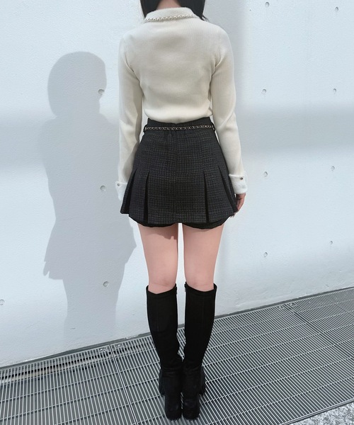 チェーンカラーZIPニット（ニット/セーター）｜NOMAE（ノーマエ）の