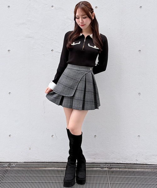 NOMAE（ノーマエ）の「チェーンカラーZIPニット（ニット/セーター